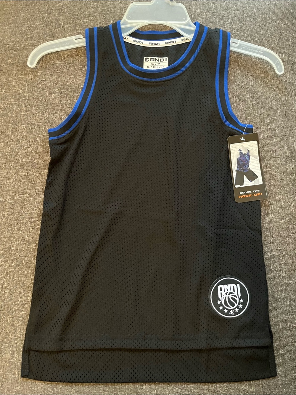 New AND1 Boy’s Mesh Basketball 2 Jersey Set